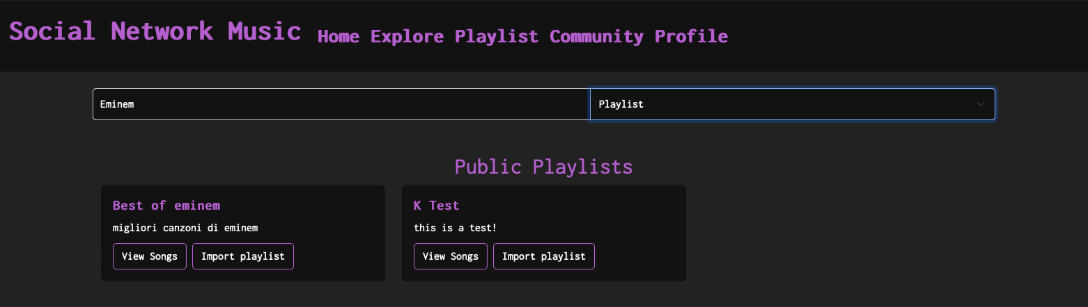 Explore Public Playlists